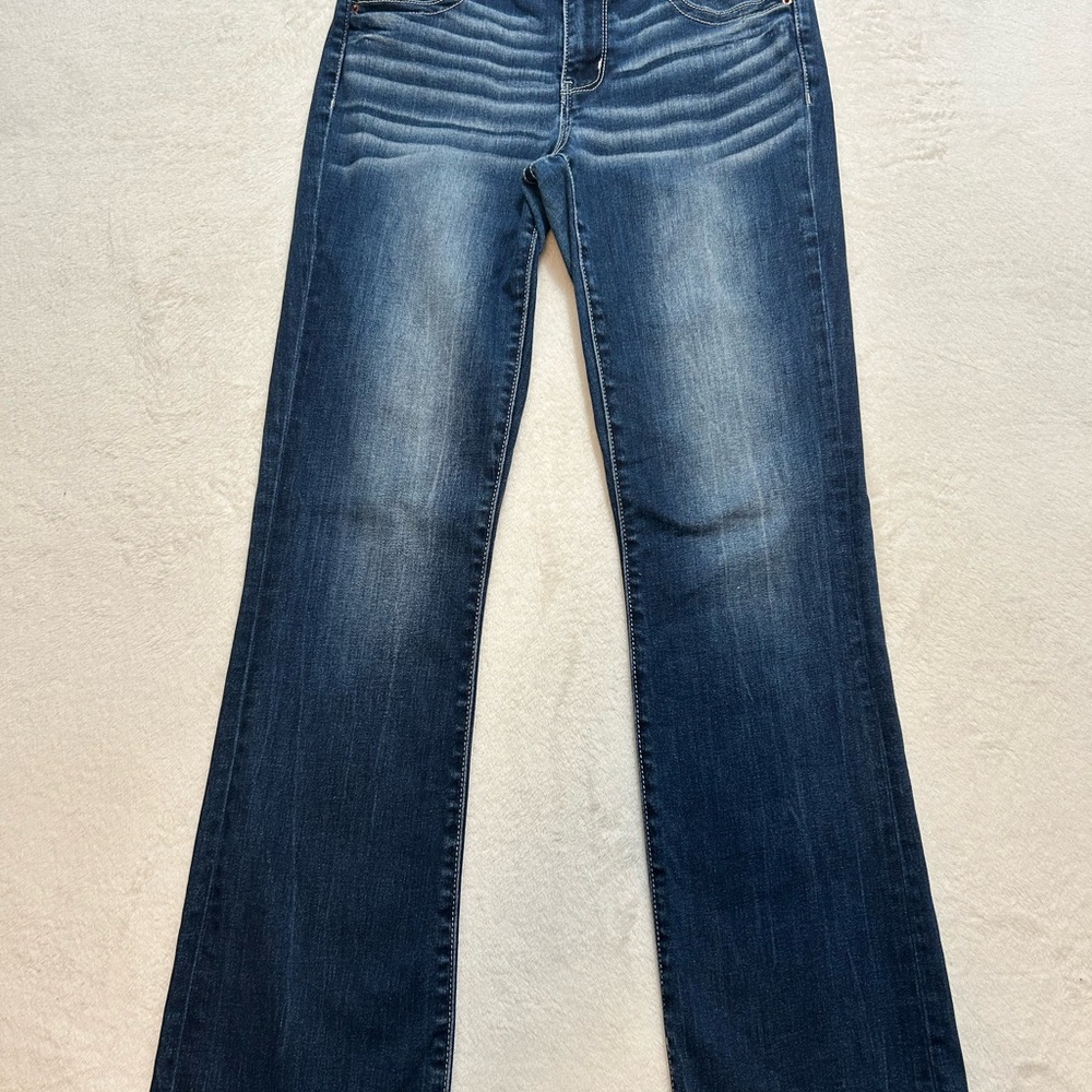 BKE Victoria Blue Flare Wide Leg Jeans
